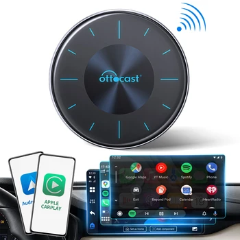 Ottocast OttAiBox High Quality Android 12 wireless carplay ai box wireless android auto android ai box for car