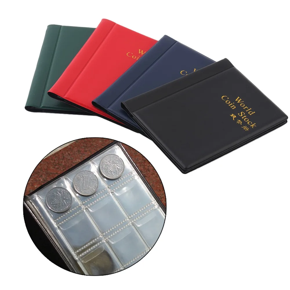 Coin Album Books 10 Page 120 Pockets World Coin Stock Album Book Case Coin Holders Collection Storage Coin Collecting Holders Penny Pockets Black