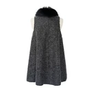 Vest Ladies Fur Vest Fashion Lady Thermal Vest Ladies Warm Vest Sleeveless Knit Lady Fur Vest