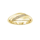18k Ring Nagosa Wholesale 18k Gold Vermeil Chunky Ring Fashion 925 Silver Jewelry Dome Spake Cz Ring For Women