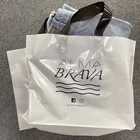 Plastic Bag Gift Plastic Wholesale Custom Plastic Handle Bag Plastic Garment Cloth Gift Shopping Bag With Own Logo