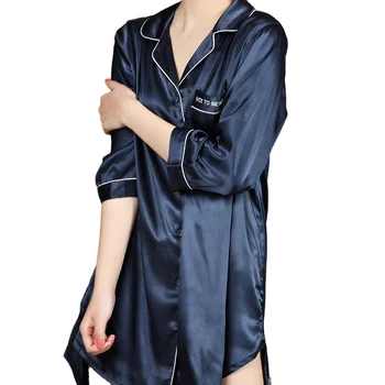 Popular charming custom silk custom printing pajamas vintage style luxury soft silky breathable