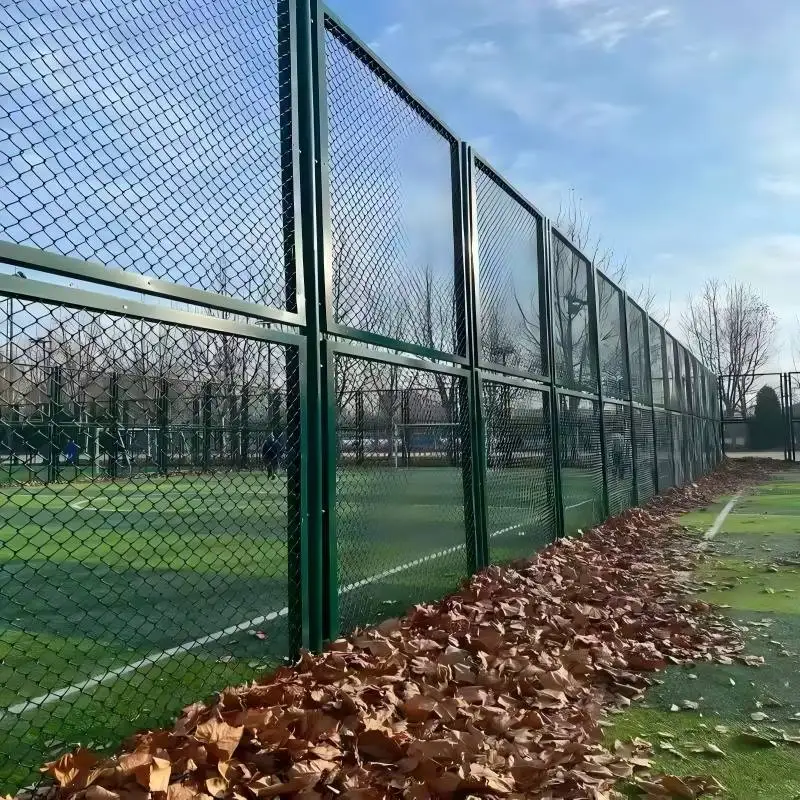 Temporary Chain Link Fence Panels with Self Closing Fence Gate and Galvanized Steel Fence Post for Construction Site Security factory