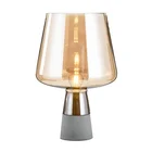 Lamp Gray Lamp Factory Amber And Smoky Gray Glass Table Lamp And Cement Table Lamp From Bedroom