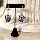 Punk Earrings Men Punk Colorful Acrylic Skeleton Dangle 2021 Halloween Earrings Women Men Jewelry