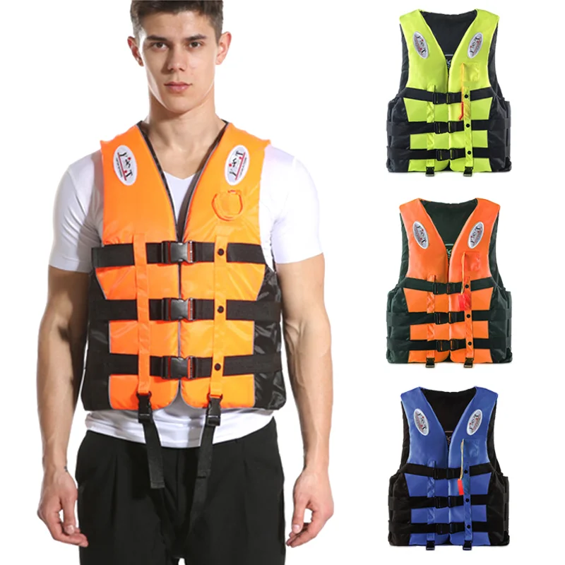 Men/Women Lifesaving Vest Life Jacket with Whistle Swimming Fishing Drift Suit 