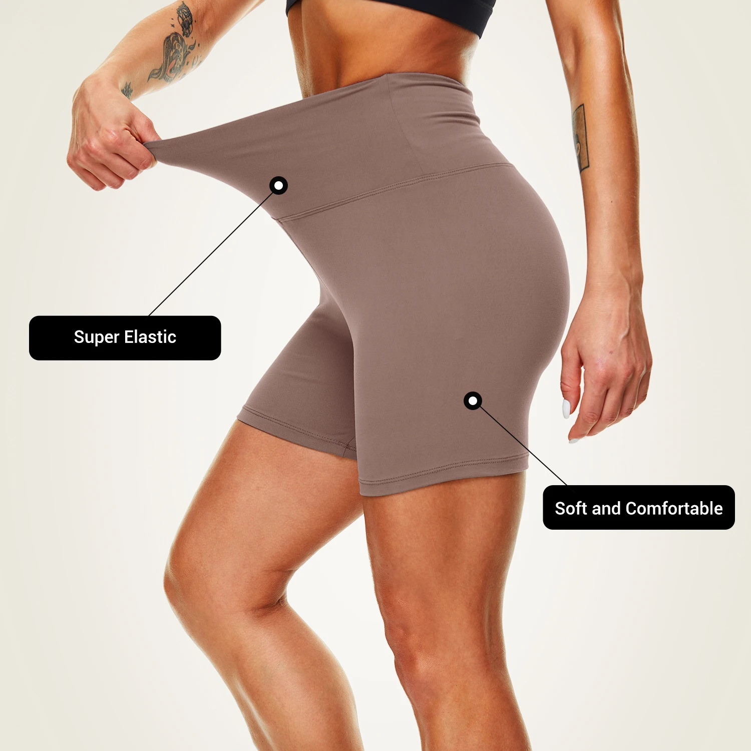 Custom Fabric and Printing yoga pants shorts gym women butt lifting leggings biker shorts for adults