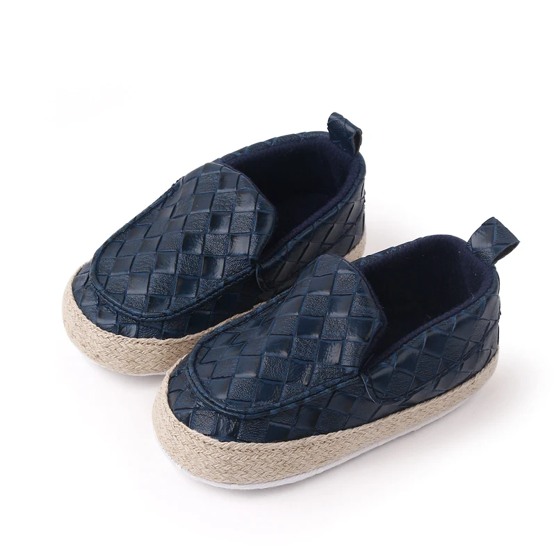 Infants Solid Color Diamond Check Soft Soled Non-slip Baby Breathable Toddler Shoes supplier