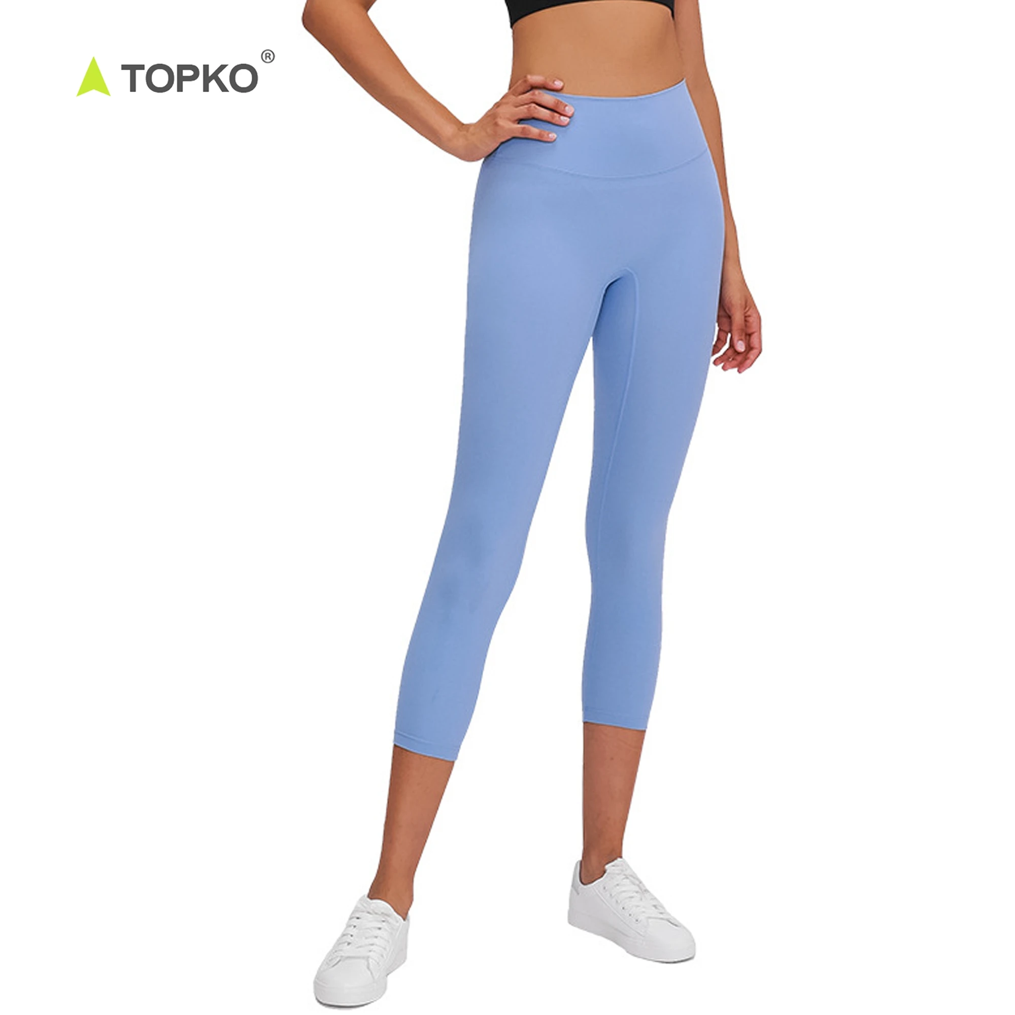 topko high quality women tights capri pants wholesale yoga gym