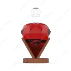 Glass Bottle Customizedglass Wholesale Diamond Surface Glass Wine Liquor Bottle Glass Brandy Bottle With Lid