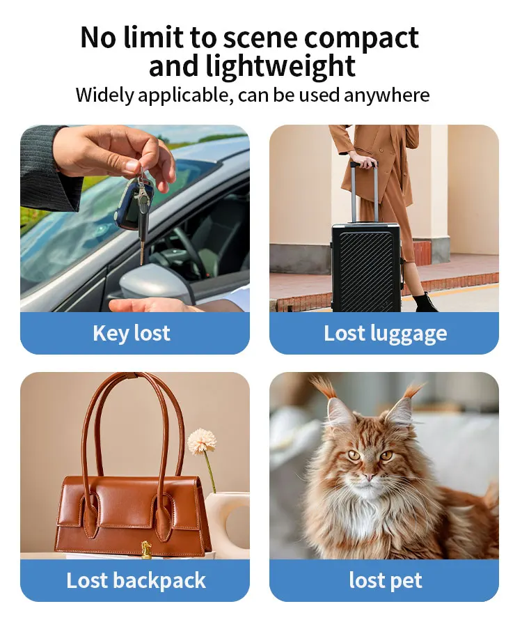 RSH OEM Android Tag Google Find My Device Find Hub Custom Logo Smart GPS Tracker & Locator Key Finder for Luggage Pets Wallets supplier