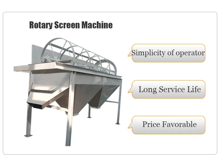 Industrial And Mobile Rotating Fertilizer Sieving Screening Machine For