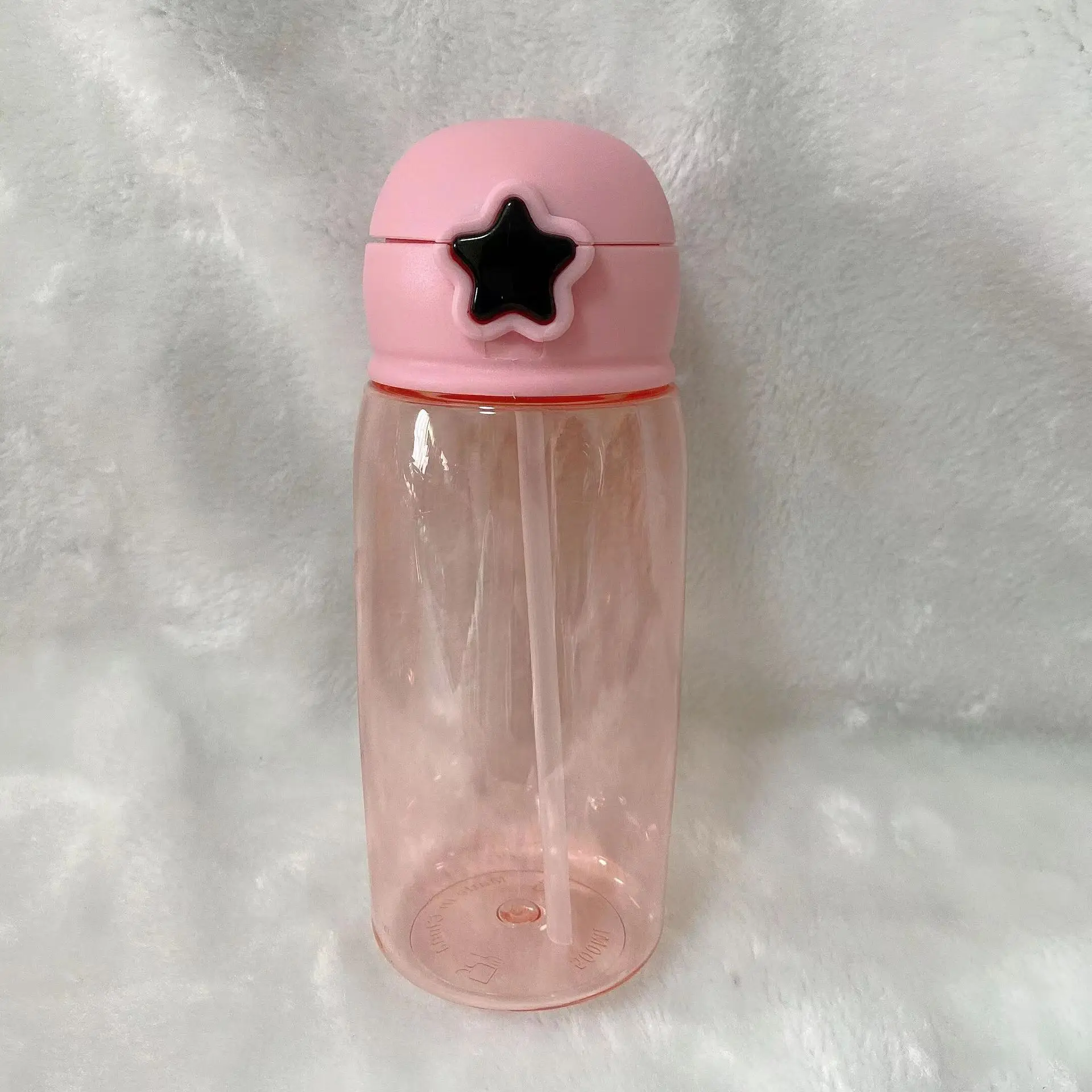 top seller kids insulated plastic water bottle support custom printing star bottle Cup Cute Girl Student plastic Milk school