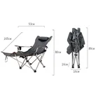Outdoor Camping Chair Dual-use Leisure Picnic Folding Lounge Chair Portable Fishing Beach Deck Chairs