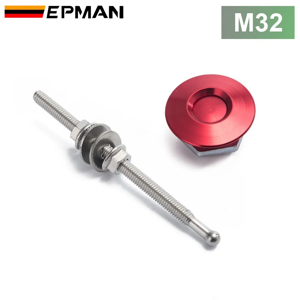 Epman Universal Jdm Style Push Button Billet Hood Pins Lock Clip