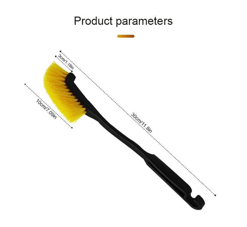 Car Wheel Cleaning Brush Wheel Hub Tire Long Handle Brush Car Inside Outside Cleaning Tool Car Cleaning Detailing Accessory
