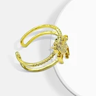 Gold Diamond Winxi New Arrival Luxury Jewelry Exaggerated Zircon Wedding Gold Plated Mens Diamond Ring