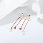 Pearl Earrings Baroque Pearl Pendant Jewelry Earrings Thread Chain Stud Earrings Long Earrings For Women