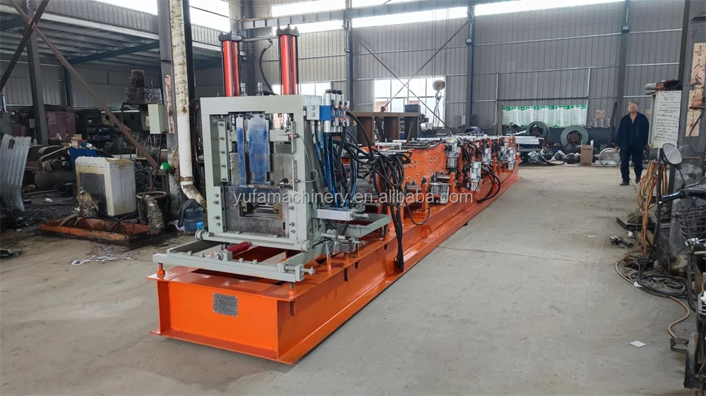 C 80-300 sizes purlin full automatic roll forming machine manufacture