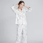 Silk Designers Pajamas Wholesale Fresh White Satin Satin Girls Silk Women Designers Pajamas Set
