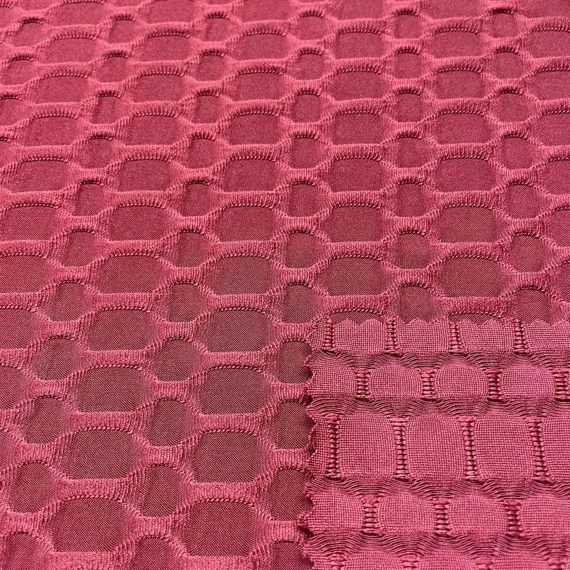 China Factory Stretchable Polyester Spandex Yoga Wear Sportswear Yoga Knit Jaccuqard Fabric factory