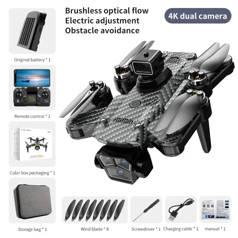 S196 4K Aerial Drone WIFI 5G RC with HD 1080P Camera