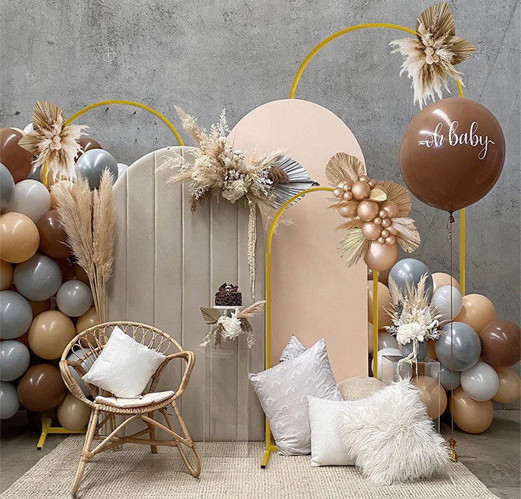 3PCS Set Arch Backdrop Stands Aluminium Frames for wedding party decoration backdrop