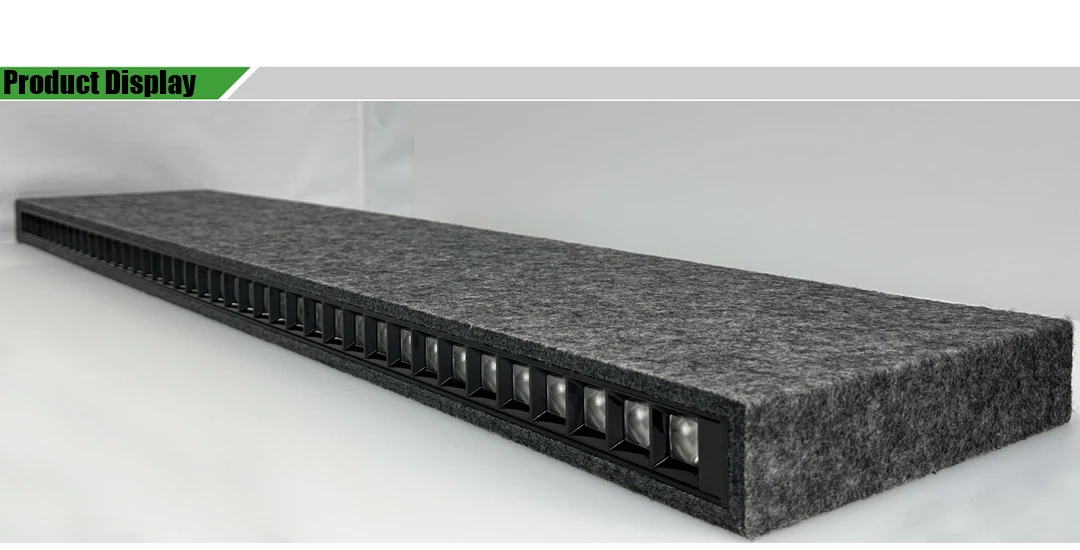 Soundproof Acoustic LED Linear Light Warm Light Color for Bedroom Room Corridor Balcony Suction Ceiling Lamp