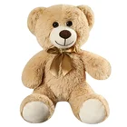 Bear Wedding Plush 7 Colors Teddy Bear Dolls Ribbon Trade Bow Wedding Throw Plush Toy