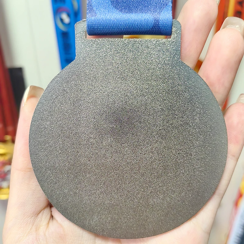Wholesale Custom Enamel Kids Football Medal Modern Style Gold Plated Sports Award Soccer Medal manufacture
