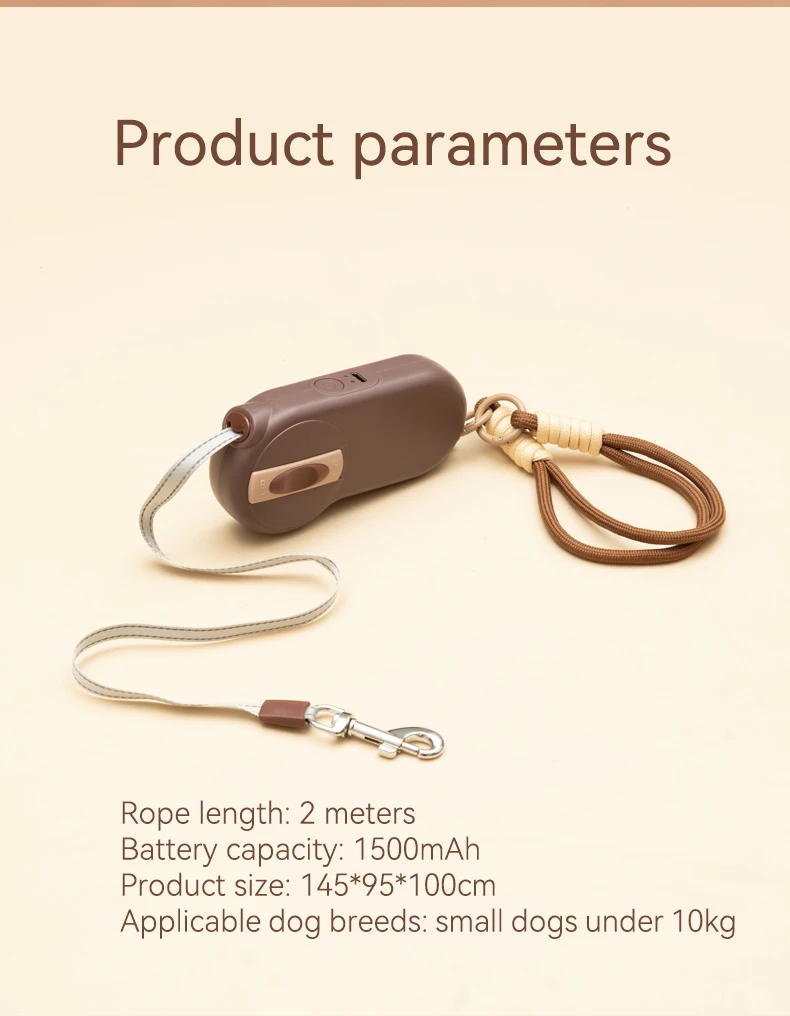 Wholesale New 2 in 1 Multifunctional Outdoor Portable Pet Leash USB Rechargeable Hand Warming Pet Supplies manufacture