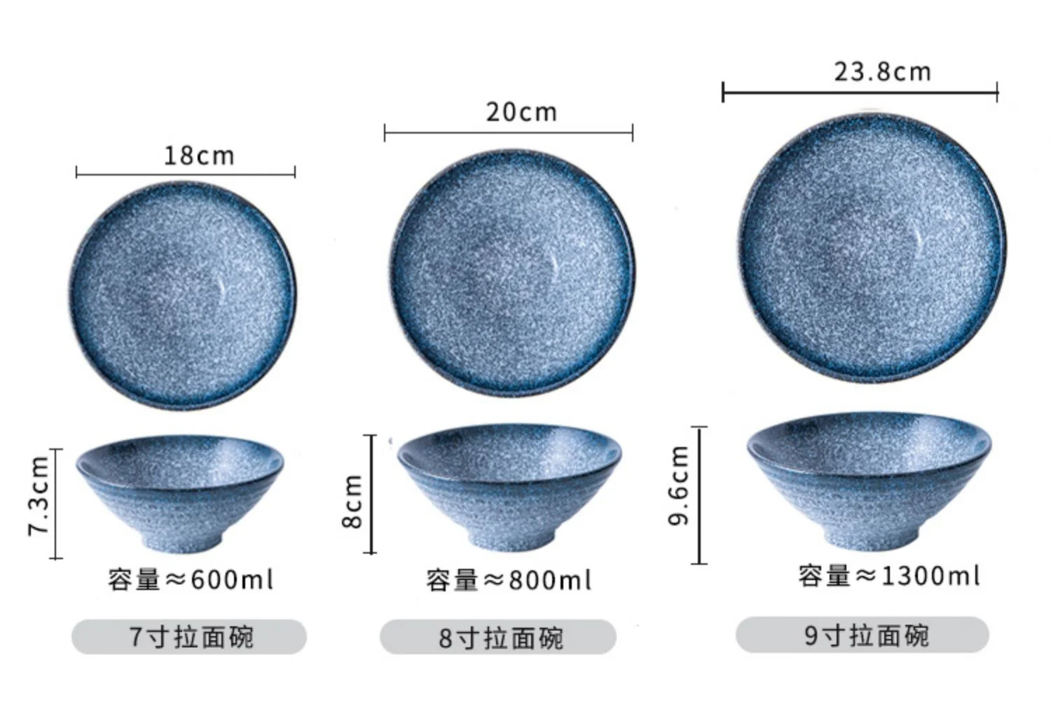 Ins Style Instant Noodle Ceramic Japanese Ramen Bowl Ceramic Bowl Tableware Set Bamboo Hat Household Soup Bowl supplier