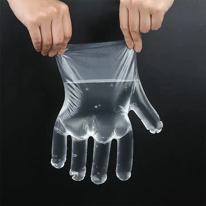 Restaurant Dish Washing Pe Kitchen Household Powder Free Gloves Cheap Clear Disposable Plastic Gloves