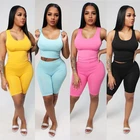 New Wear New Popular Plus Size Sexy Slim Custom Logo 2 Piece Sets Gym Wear Women Sets