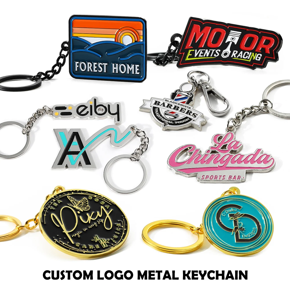 キーチェン 中国 サプライヤー 卸売 オーダーメイド 形 記念品 オーダーメイド エナメル 丸形 メタル キーチェン 3