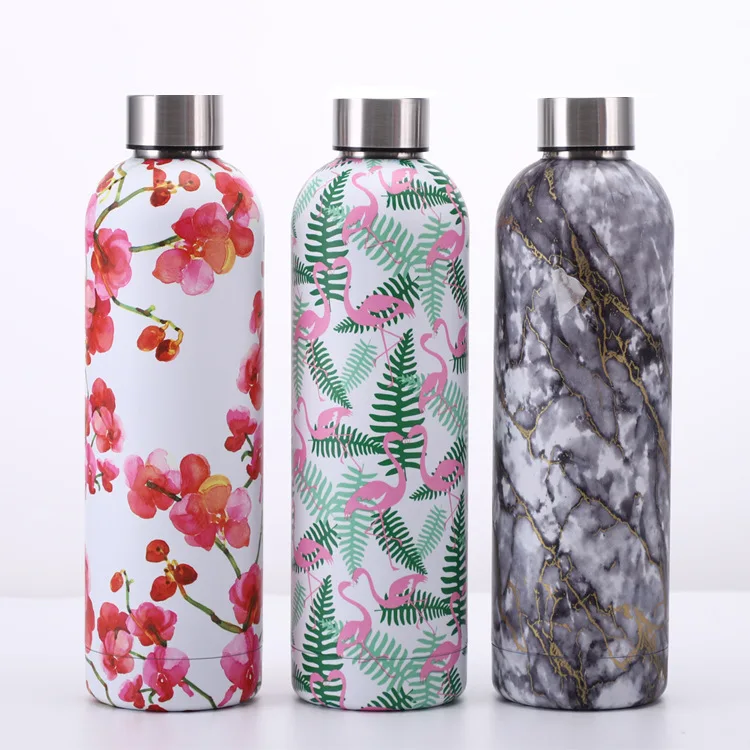 Stainless steel small mouth bottle Thermos cup large capacity outdoor sports water bottle 304 water bottle