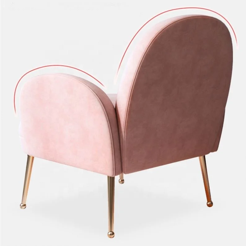 NOVA 21DGSR002 Armchair Living Room Children Pink Cute Egg Chair With Arm