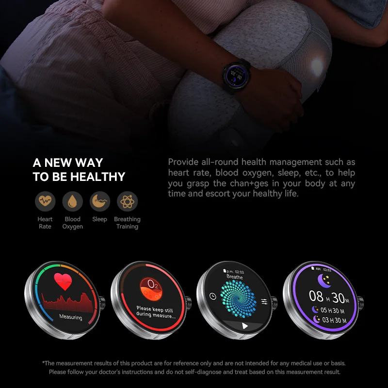 Hw3 Cyber Smart Watch Round Screen Ip67 Waterproof Full Touch Sleep ...