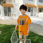 Boys Set High Quality Customized Colors 100% Cotton Summer Stylish Short Sleeve Boys 2 Piece Set