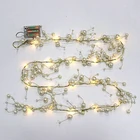 Wedding Customizable Party Led Light Clear Artificial Pearl Acrylic Beads Garland Diy Hanging Tree Wedding Decoration