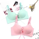 Bra Solid Wire Free Bra A B C Cup Ladies Underwear Push Up Simple Sexy Lingerie Everyday 32 To 38
