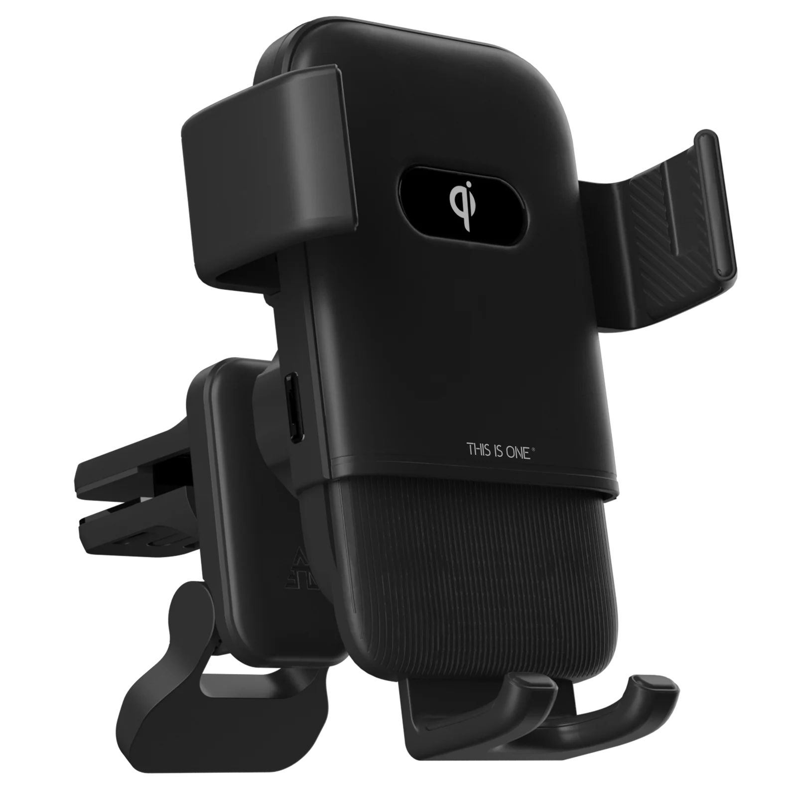 15W Fast Charge Wireless Car Charger with Type-C Connection and 12-24V Voltage for iPhone 12 13