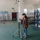 2.5m Load 80kg Magnesium Aluminum Alloy Electric Telescopic Mast Hand Crank Telescopic Mast For PTZ Camera