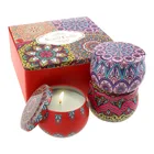 Round Box Wholesale Custom High Quality Round Metal Packing Candy Mint Gift Candle Tins Box
