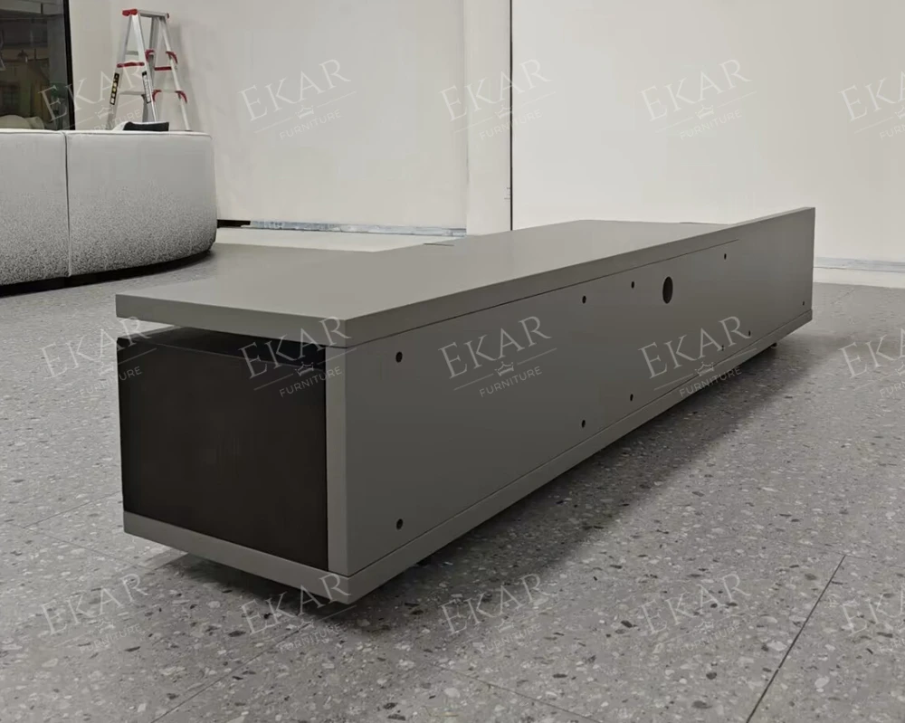 product aura floating tv stand minimalist media console with hidden storage solid wood metal frame for modern living rooms-7