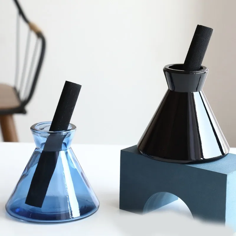 Supply New Design Empty Conical Flask Home Fragrance Black Reed