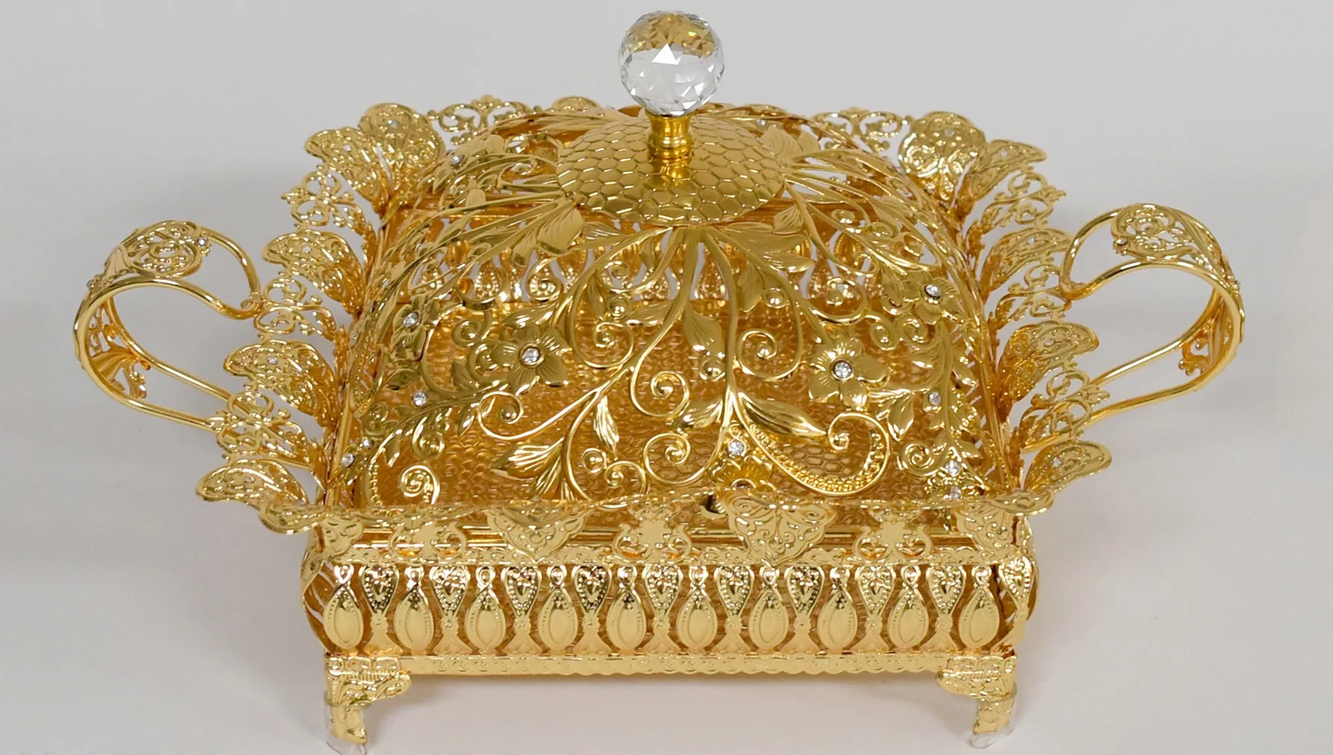 ramadan gift metal dry fruit dish wedding decoration candy bowl