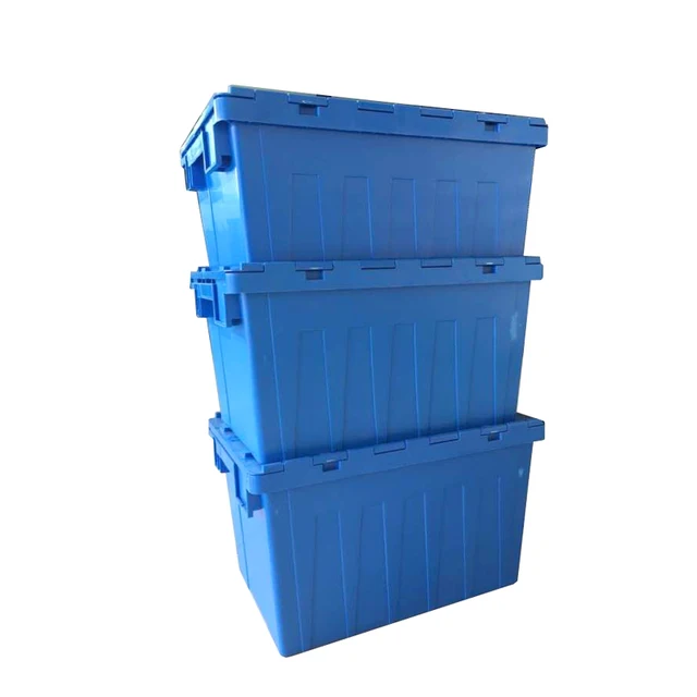 ODM Durable Stackable Multifunction Plastic Storage Moving Box Pp Plastic Fish Bin with lid