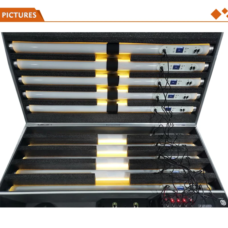 IP65 Outdoor Battery LED Tube Light RGB 128*0.25W Waterproof Stage Light DMX512,Wireless DMX,Remote Control PIXELTUBE Event