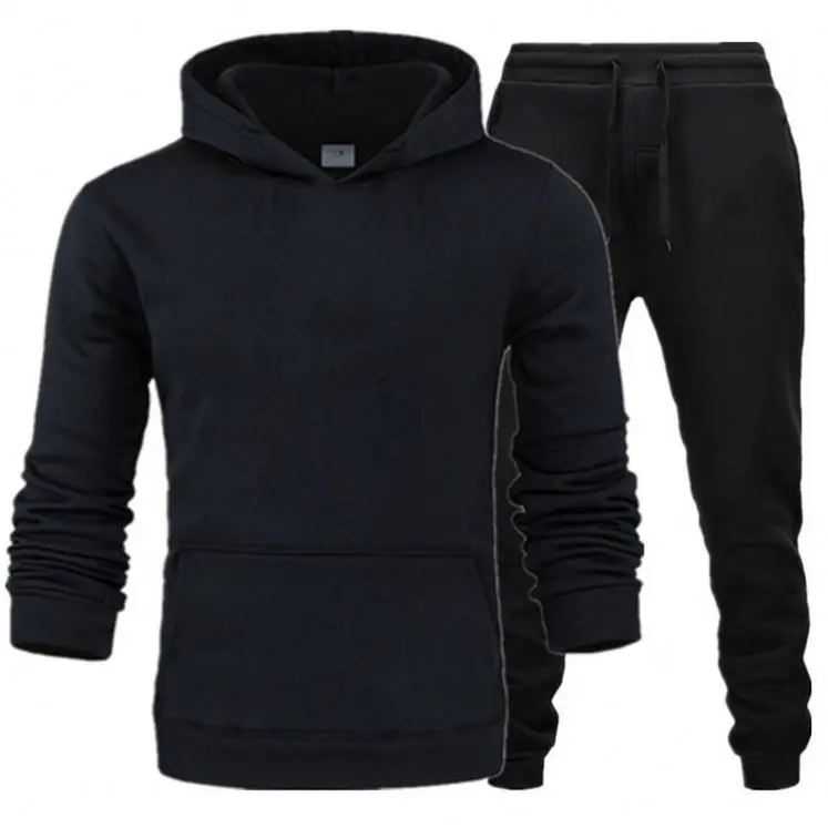 Fitness Tracksuits Sportswear Tracksuit Casual Solid Blank Fleece Unisex Tracksuits